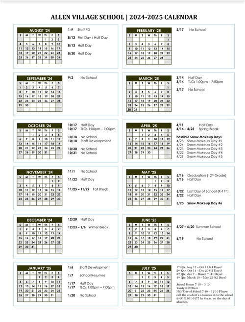 24-25 calendar